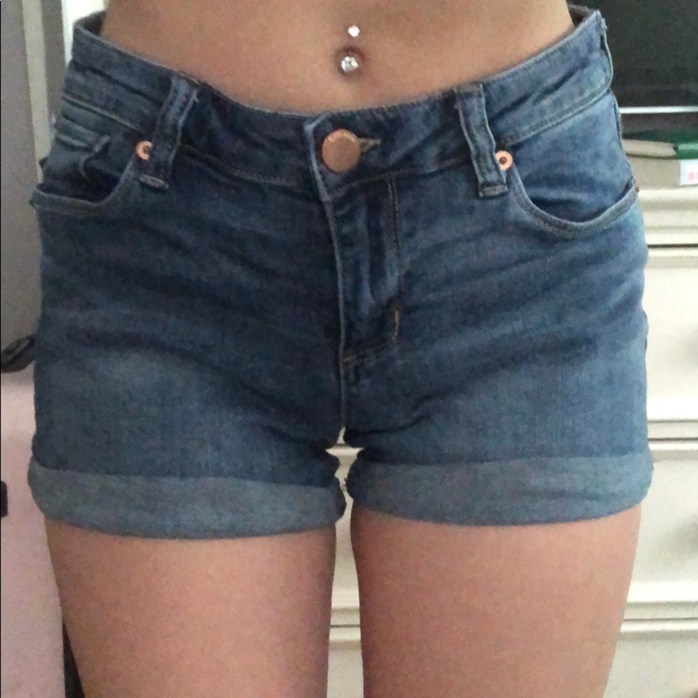 Denim shorts